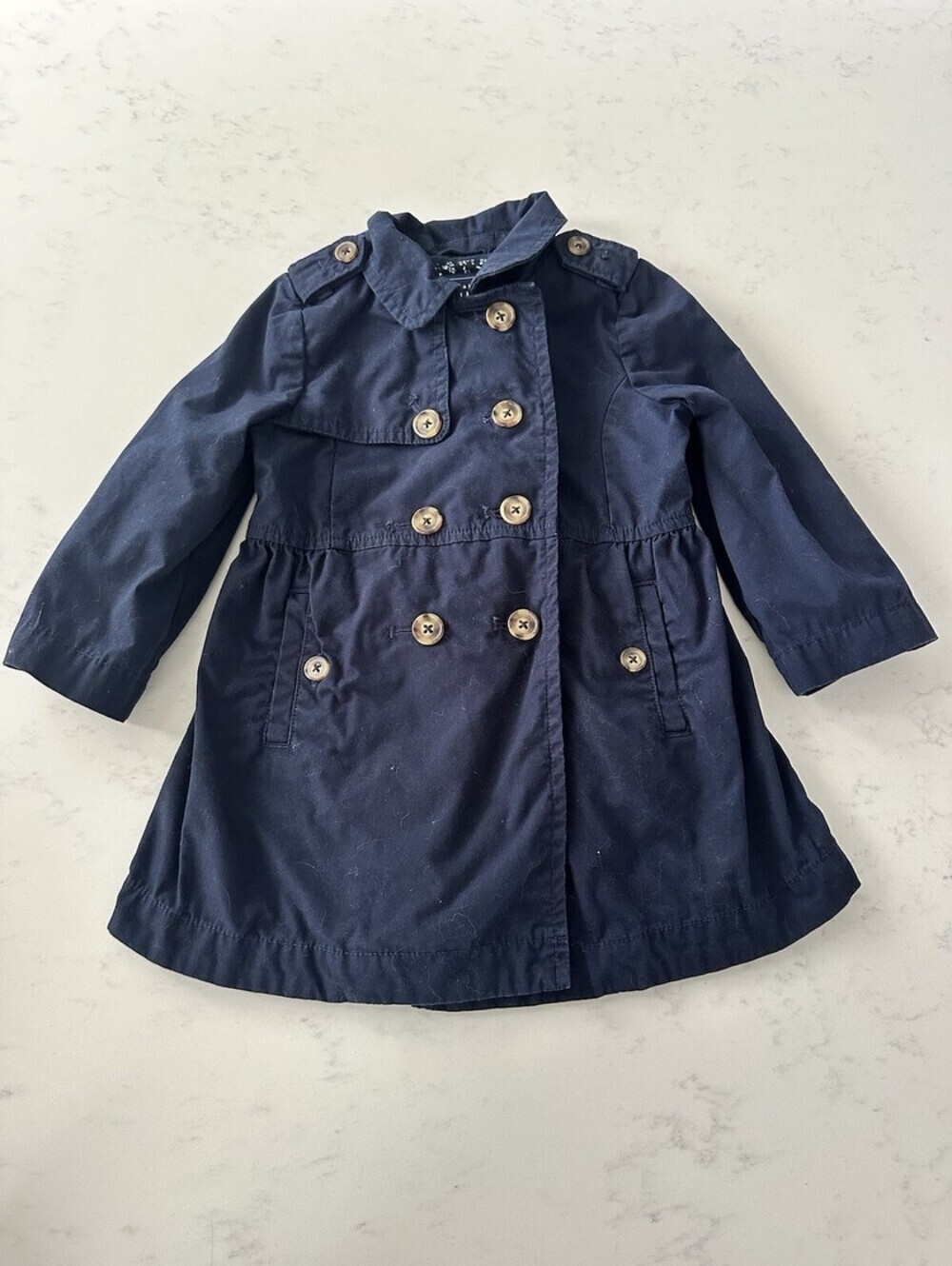 GAP Navy Double-Breasted NAVY Pea Coat for Kids